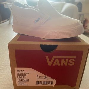 3T White Vans, never worn!